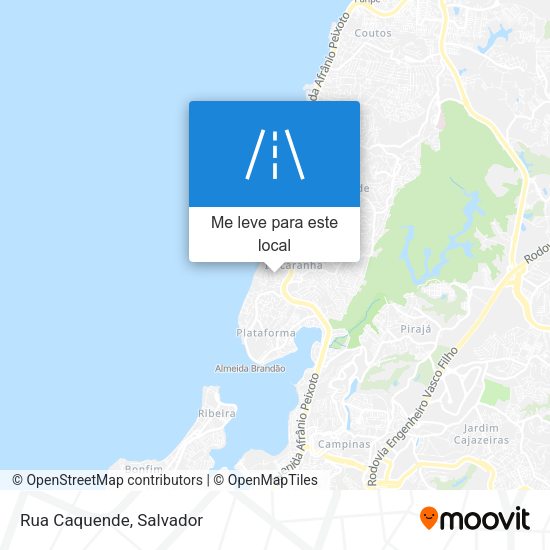 Rua Caquende mapa