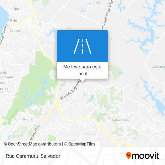 Rua Caramuru mapa
