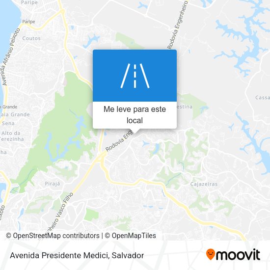Avenida Presidente Medici mapa