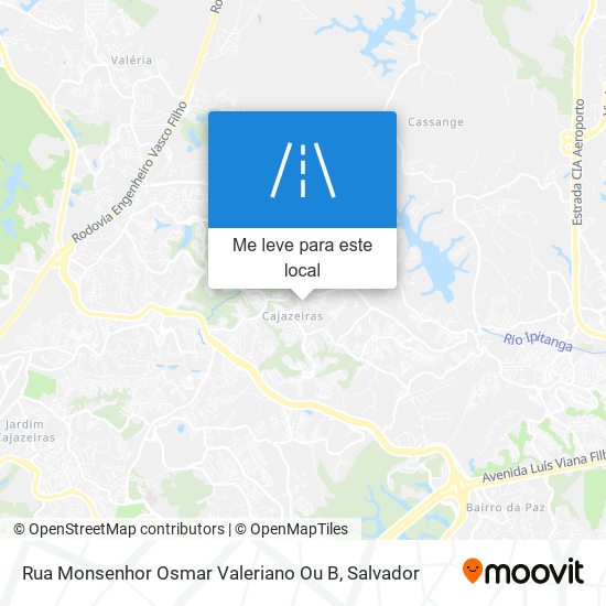 Rua Monsenhor Osmar Valeriano Ou B mapa