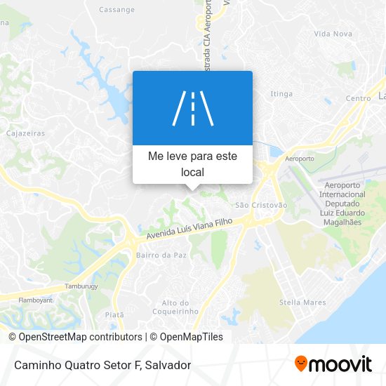 Caminho Quatro Setor F mapa