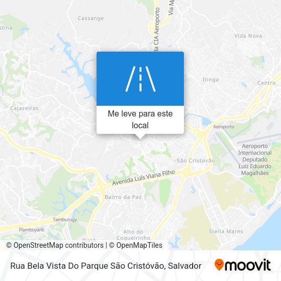 Rua Bela Vista Do Parque São Cristóvão mapa
