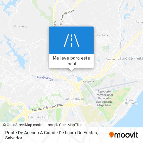 Ponte De Acesso A Cidade De Lauro De Freitas mapa