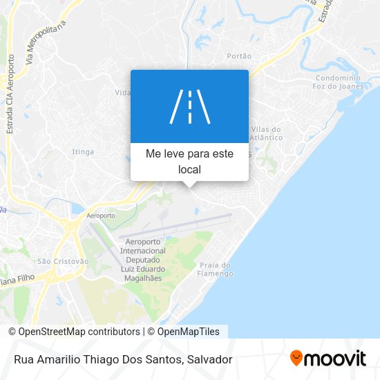 Rua Amarilio Thiago Dos Santos mapa