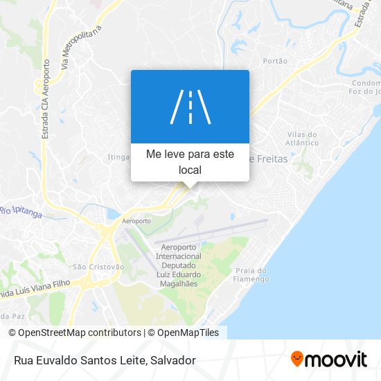 Rua Euvaldo Santos Leite mapa