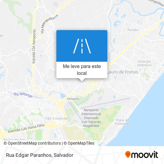 Rua Edgar Paranhos mapa