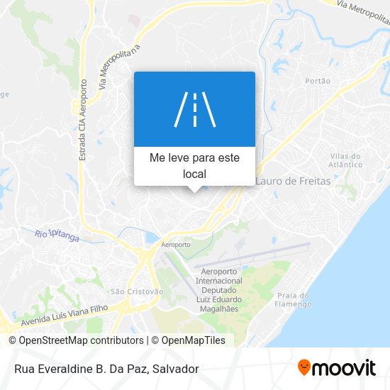 Rua Everaldine B. Da Paz mapa