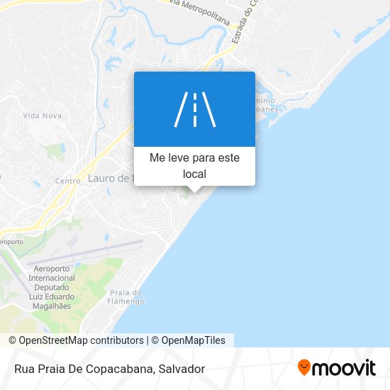 Rua Praia De Copacabana mapa