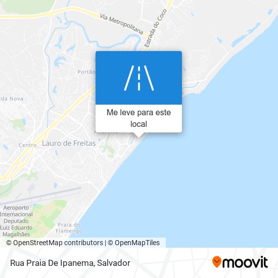 Rua Praia De Ipanema mapa