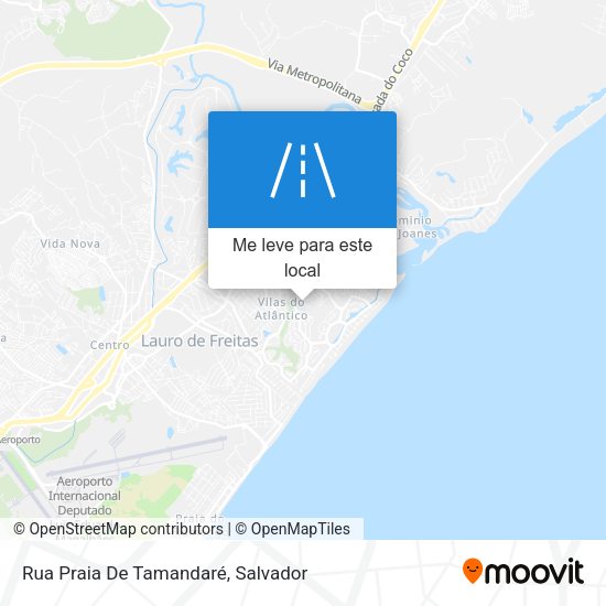 Rua Praia De Tamandaré mapa