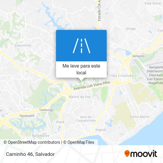 Caminho 46 mapa