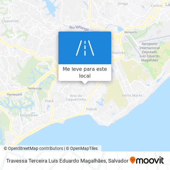 Travessa Terceira Luís Eduardo Magalhães mapa