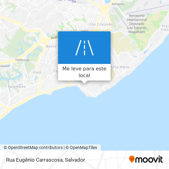 Rua Eugênio Carrascosa mapa