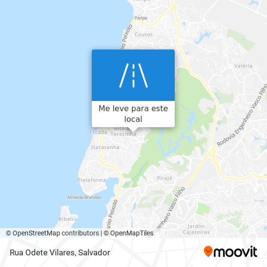 Rua Odete Vilares mapa