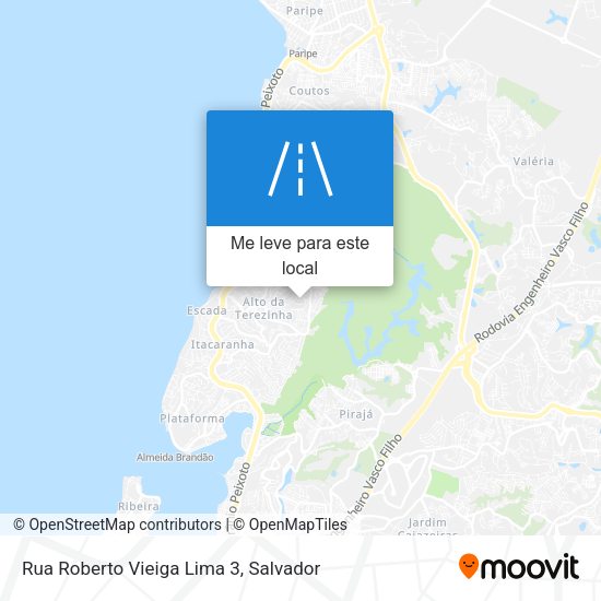 Rua Roberto Vieiga Lima 3 mapa