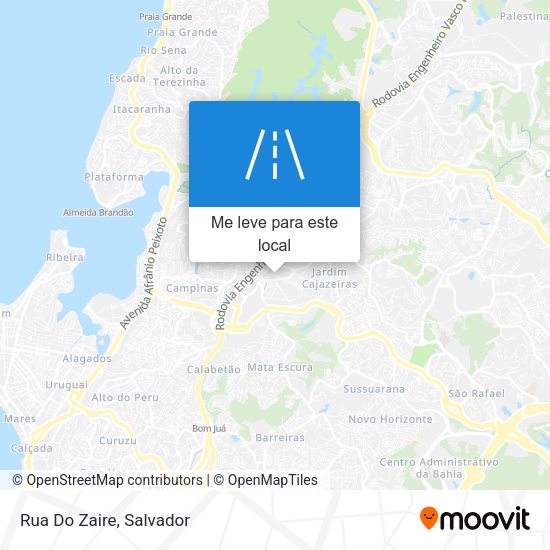 Rua Do Zaire mapa
