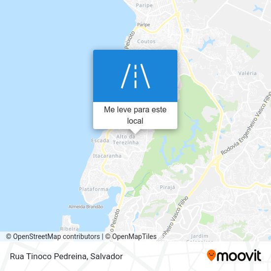 Rua Tinoco Pedreina mapa