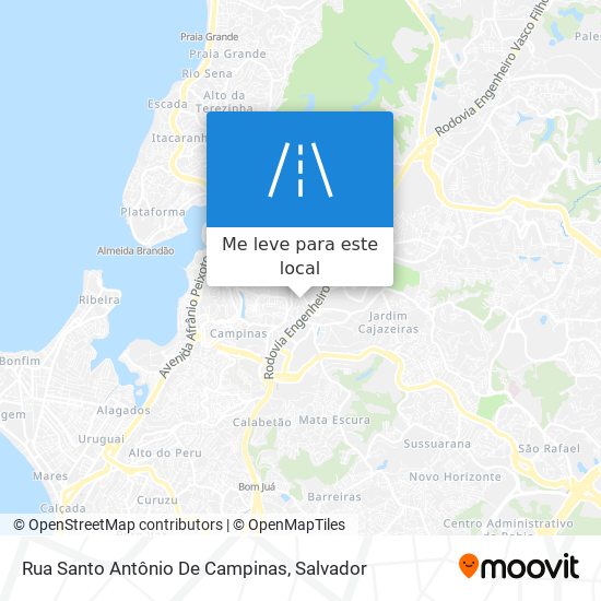 Rua Santo Antônio De Campinas mapa