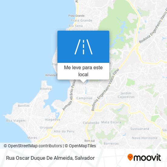 Rua Oscar Duque De Almeida mapa