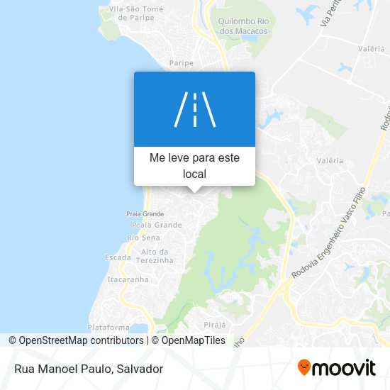 Rua Manoel Paulo mapa