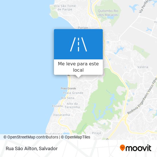 Rua Sâo Ailton mapa