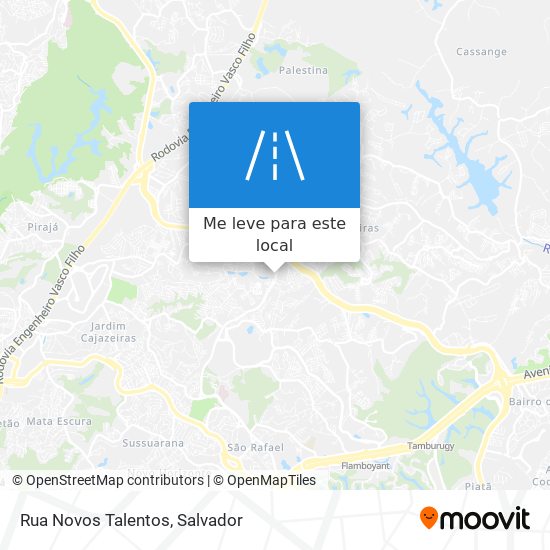 Rua Novos Talentos mapa