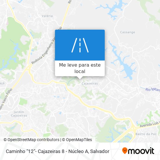 Caminho "12"- Cajazeiras 8 - Núcleo A mapa
