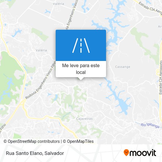 Rua Santo Elano mapa