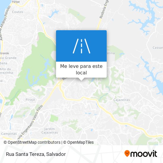 Rua Santa Tereza mapa