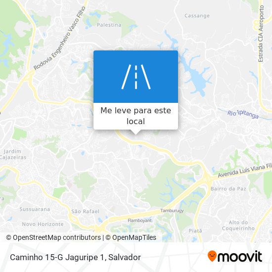 Caminho 15-G Jaguripe 1 mapa