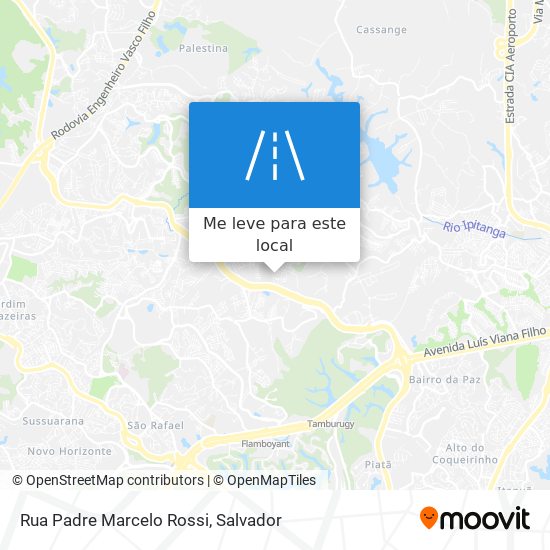 Rua Padre Marcelo Rossi mapa