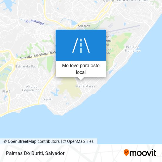 Palmas Do Buriti mapa