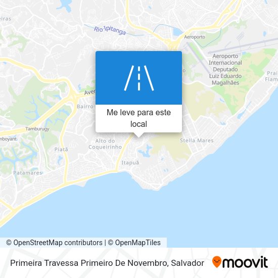 Primeira Travessa Primeiro De Novembro mapa