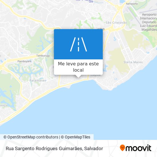 Rua Sargento Rodrigues Guimarães mapa