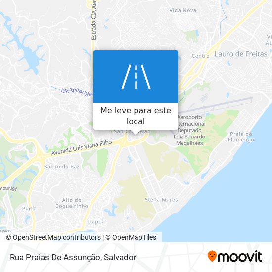 Rua Praias De Assunção mapa