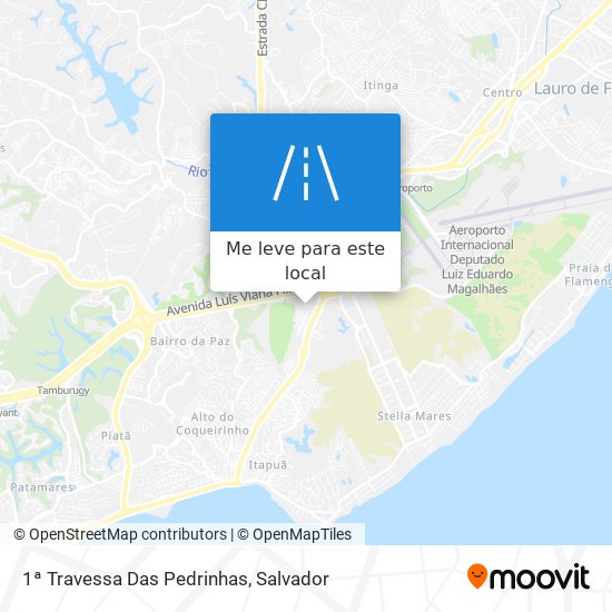 1ª Travessa Das Pedrinhas mapa