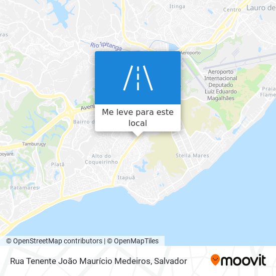 Rua Tenente João Maurício Medeiros mapa