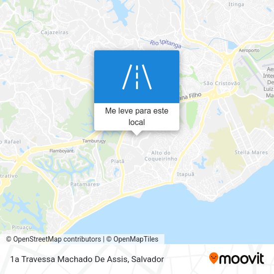 1a Travessa Machado De Assis mapa