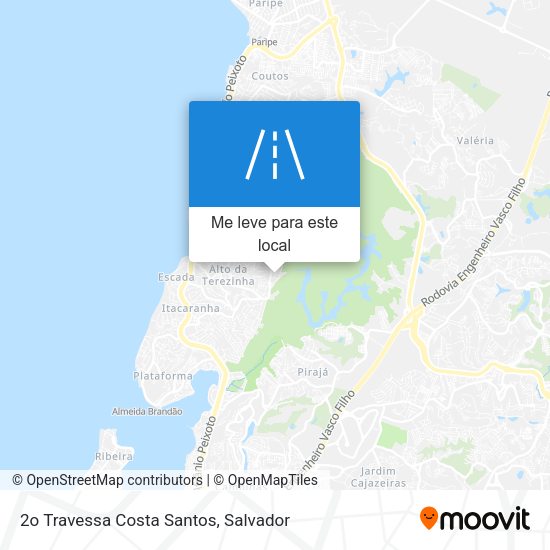 2o Travessa Costa Santos mapa
