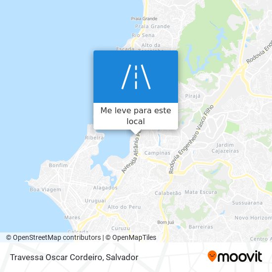 Travessa Oscar Cordeiro mapa