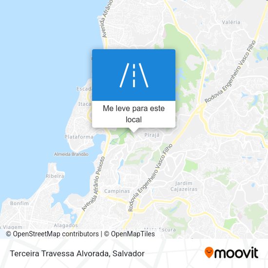 Terceira Travessa Alvorada mapa