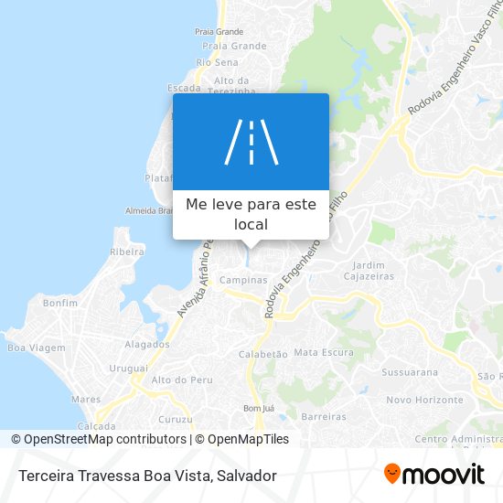 Terceira Travessa Boa Vista mapa