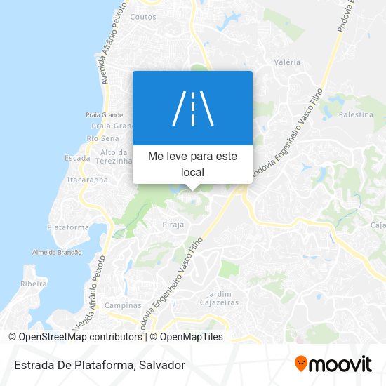 Estrada De Plataforma mapa