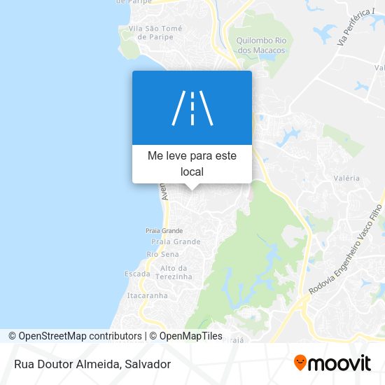Rua Doutor Almeida mapa