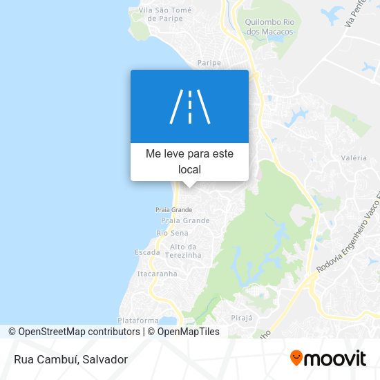 Rua Cambuí mapa