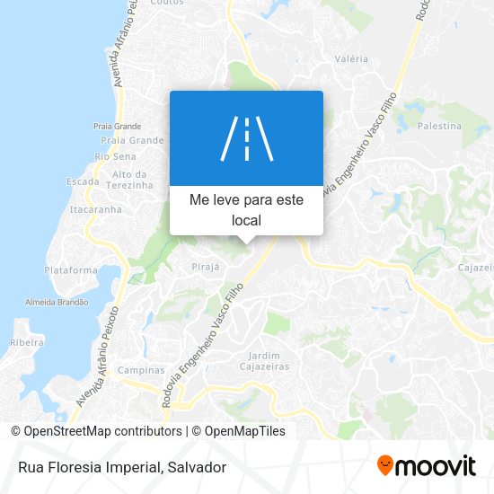 Rua Floresia Imperial mapa