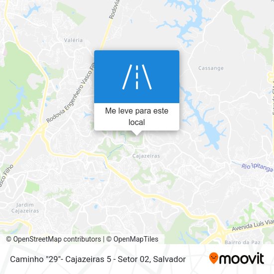 Caminho "29"- Cajazeiras 5 - Setor 02 mapa
