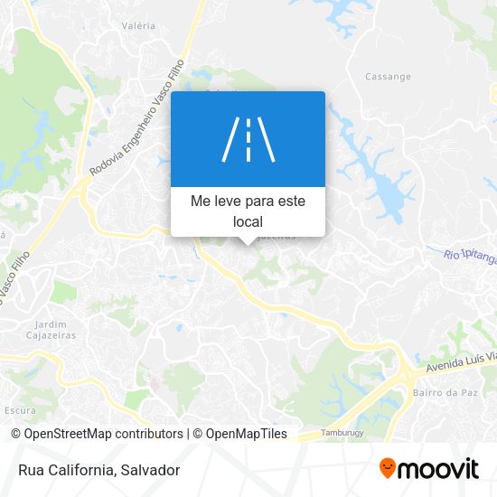 Rua California mapa