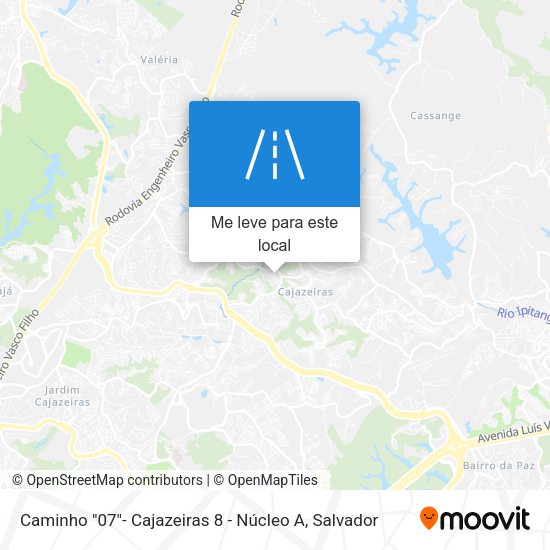 Caminho "07"- Cajazeiras 8 - Núcleo A mapa