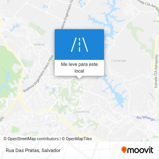 Rua Das Pratas mapa